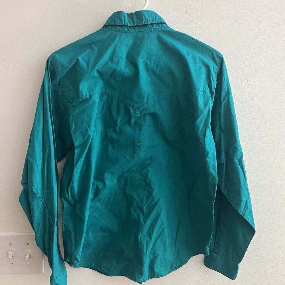 Vtg Blue Canyon Mens Button Front Shirt S Western Wear Cowboy Rodeo Embroidered - Picture 5 of 5